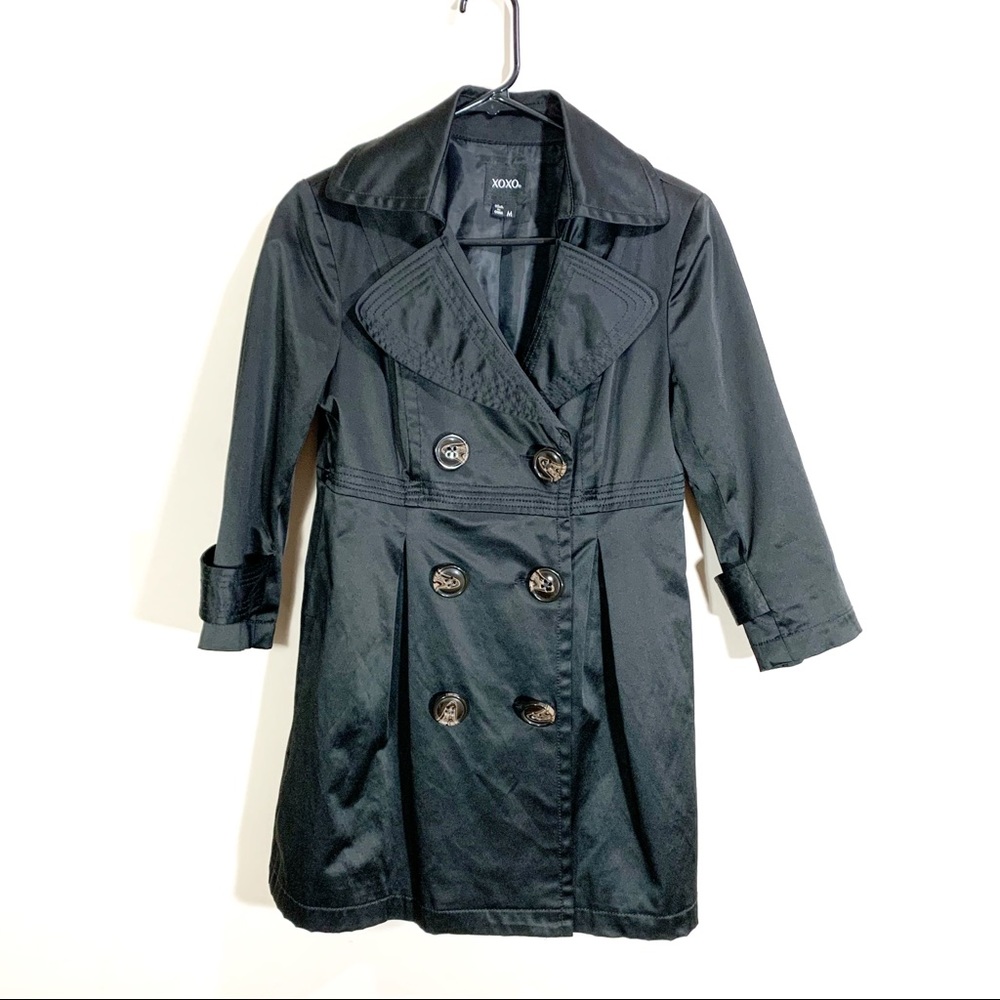 XOXO Black Pea Coat
